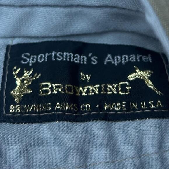 Vintage tan hunting pants double knee browning 36" waist - Picture 3 of 3